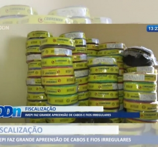 Trabalho do IMEPI resulta na apreensão de meia tonelada fios e cabos no Piauí